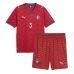 Echipament fotbal Portugalia Ruben Dias #3 Tricou Acasa Mondial 2026 pentru copii maneca scurta (+ Pantaloni scurti)