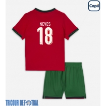Echipament fotbal Portugalia Ruben Neves #18 Tricou Acasa European 2024 pentru copii maneca scurta (+ Pantaloni scurti)