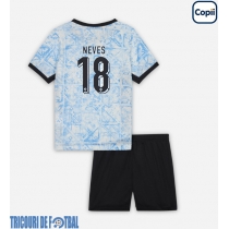 Echipament fotbal Portugalia Ruben Neves #18 Tricou Deplasare European 2024 pentru copii maneca scurta (+ Pantaloni scurti)