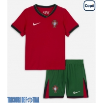 Echipament fotbal Portugalia Tricou Acasa European 2024 pentru copii maneca scurta (+ Pantaloni scurti)