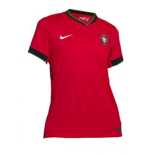 Echipament fotbal Portugalia Tricou Acasa European 2024 pentru femei maneca scurta Echipament fotbal Portugalia Tricou Acasa European 2024 pentru femei maneca scurta