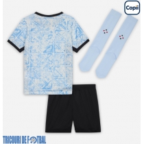 Echipament fotbal Portugalia Tricou Deplasare European 2024 pentru copii maneca scurta (+ Pantaloni scurti)