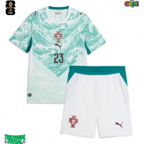 Echipament fotbal Portugalia Vitinha #23 Tricou Deplasare Mondial 2026 pentru copii maneca scurta (+ Pantaloni scurti)