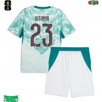 Echipament fotbal Portugalia Vitinha #23 Tricou Deplasare Mondial 2026 pentru copii maneca scurta (+ Pantaloni scurti)