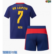 Echipament fotbal RB Leipzig Antonio Nusa #7 Tricou Deplasare 2025-26 pentru copii maneca scurta (+ Pantaloni scurti)