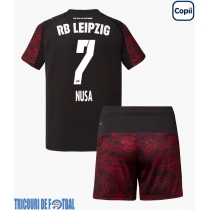 Echipament fotbal RB Leipzig Antonio Nusa #7 Tricou Treilea 2025-26 pentru copii maneca scurta (+ Pantaloni scurti)