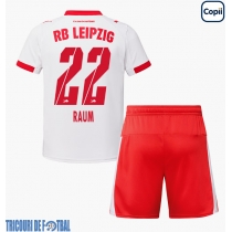 Echipament fotbal RB Leipzig David Raum #22 Tricou Acasa 2025-26 pentru copii maneca scurta (+ Pantaloni scurti)