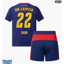 Echipament fotbal RB Leipzig David Raum #22 Tricou Deplasare 2025-26 pentru copii maneca scurta (+ Pantaloni scurti)