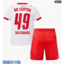 Echipament fotbal RB Leipzig Yan Diomande #49 Tricou Acasa 2025-26 pentru copii maneca scurta (+ Pantaloni scurti)