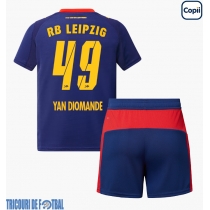 Echipament fotbal RB Leipzig Yan Diomande #49 Tricou Deplasare 2025-26 pentru copii maneca scurta (+ Pantaloni scurti)