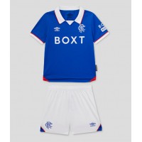 Echipament fotbal Rangers Tricou Acasa 2025-26 pentru copii maneca scurta (+ Pantaloni scurti)