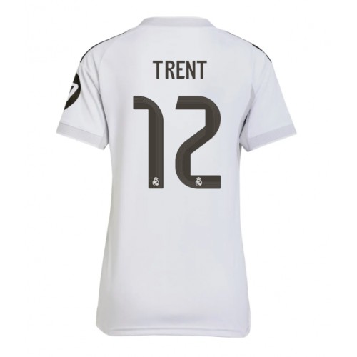 Echipament fotbal Real Madrid Alexander-Arnold #12 Tricou Acasa 2025-26 pentru femei maneca scurta Echipament fotbal Real Madrid Alexander-Arnold #12 Tricou Acasa 2025-26 pentru femei maneca scurta