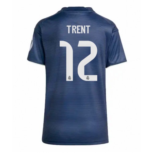 Echipament fotbal Real Madrid Alexander-Arnold #12 Tricou Deplasare 2025-26 pentru femei maneca scurta Echipament fotbal Real Madrid Alexander-Arnold #12 Tricou Deplasare 2025-26 pentru femei maneca scurta
