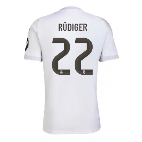 Echipament fotbal Real Madrid Antonio Rudiger #22 Tricou Acasa 2025-26 maneca scurta Echipament fotbal Real Madrid Antonio Rudiger #22 Tricou Acasa 2025-26 maneca scurta