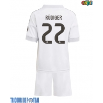 Echipament fotbal Real Madrid Antonio Rudiger #22 Tricou Acasa 2025-26 pentru copii maneca scurta (+ Pantaloni scurti)