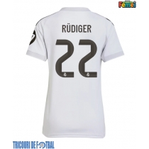 Echipament fotbal Real Madrid Antonio Rudiger #22 Tricou Acasa 2025-26 pentru femei maneca scurta