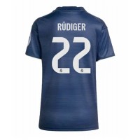 Echipament fotbal Real Madrid Antonio Rudiger #22 Tricou Deplasare 2025-26 pentru femei maneca scurta