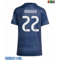 Echipament fotbal Real Madrid Antonio Rudiger #22 Tricou Deplasare 2025-26 pentru femei maneca scurta