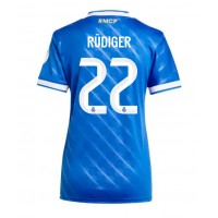 Echipament fotbal Real Madrid Antonio Rudiger #22 Tricou Treilea 2025-26 pentru femei maneca scurta