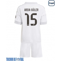 Echipament fotbal Real Madrid Arda Guler #15 Tricou Acasa 2025-26 pentru copii maneca scurta (+ Pantaloni scurti)