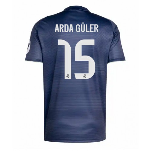Echipament fotbal Real Madrid Arda Guler #15 Tricou Deplasare 2025-26 maneca scurta Echipament fotbal Real Madrid Arda Guler #15 Tricou Deplasare 2025-26 maneca scurta