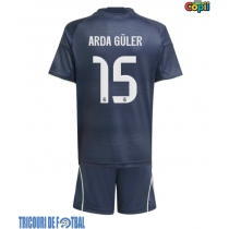 Echipament fotbal Real Madrid Arda Guler #15 Tricou Deplasare 2025-26 pentru copii maneca scurta (+ Pantaloni scurti)