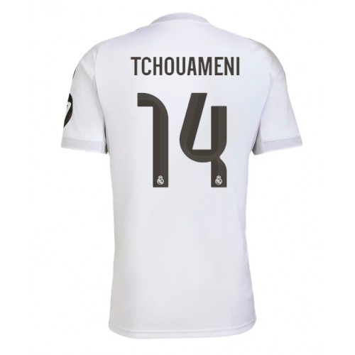 Echipament fotbal Real Madrid Aurelien Tchouameni #14 Tricou Acasa 2025-26 maneca scurta Echipament fotbal Real Madrid Aurelien Tchouameni #14 Tricou Acasa 2025-26 maneca scurta