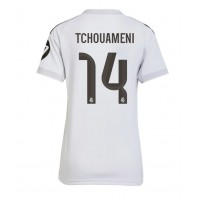 Echipament fotbal Real Madrid Aurelien Tchouameni #14 Tricou Acasa 2025-26 pentru femei maneca scurta