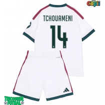 Echipament fotbal Real Madrid Aurelien Tchouameni #14 Tricou Acasa 2026-27 pentru copii maneca scurta (+ Pantaloni scurti)
