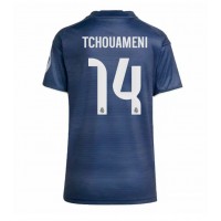 Echipament fotbal Real Madrid Aurelien Tchouameni #14 Tricou Deplasare 2025-26 pentru femei maneca scurta