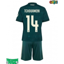 Echipament fotbal Real Madrid Aurelien Tchouameni #14 Tricou Deplasare 2026-27 pentru copii maneca scurta (+ Pantaloni scurti)