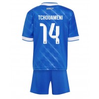 Echipament fotbal Real Madrid Aurelien Tchouameni #14 Tricou Treilea 2025-26 pentru copii maneca scurta (+ Pantaloni scurti)
