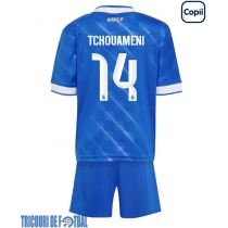 Echipament fotbal Real Madrid Aurelien Tchouameni #14 Tricou Treilea 2025-26 pentru copii maneca scurta (+ Pantaloni scurti)