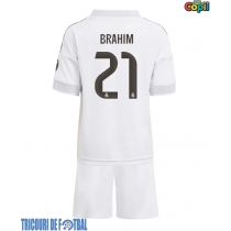 Echipament fotbal Real Madrid Brahim Diaz #21 Tricou Acasa 2025-26 pentru copii maneca scurta (+ Pantaloni scurti)