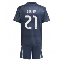 Echipament fotbal Real Madrid Brahim Diaz #21 Tricou Deplasare 2025-26 pentru copii maneca scurta (+ Pantaloni scurti)