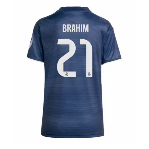 Echipament fotbal Real Madrid Brahim Diaz #21 Tricou Deplasare 2025-26 pentru femei maneca scurta Echipament fotbal Real Madrid Brahim Diaz #21 Tricou Deplasare 2025-26 pentru femei maneca scurta