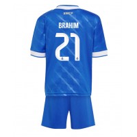 Echipament fotbal Real Madrid Brahim Diaz #21 Tricou Treilea 2025-26 pentru copii maneca scurta (+ Pantaloni scurti)