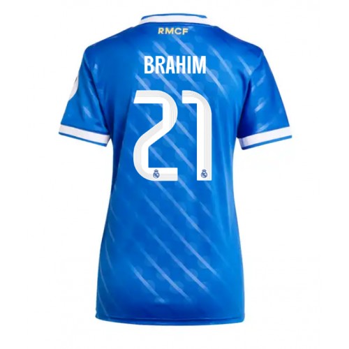 Echipament fotbal Real Madrid Brahim Diaz #21 Tricou Treilea 2025-26 pentru femei maneca scurta Echipament fotbal Real Madrid Brahim Diaz #21 Tricou Treilea 2025-26 pentru femei maneca scurta