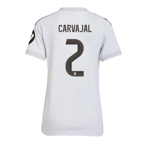 Echipament fotbal Real Madrid Daniel Carvajal #2 Tricou Acasa 2025-26 pentru femei maneca scurta Echipament fotbal Real Madrid Daniel Carvajal #2 Tricou Acasa 2025-26 pentru femei maneca scurta