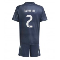 Echipament fotbal Real Madrid Daniel Carvajal #2 Tricou Deplasare 2025-26 pentru copii maneca scurta (+ Pantaloni scurti)