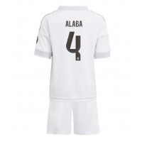 Echipament fotbal Real Madrid David Alaba #4 Tricou Acasa 2025-26 pentru copii maneca scurta (+ Pantaloni scurti)