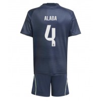 Echipament fotbal Real Madrid David Alaba #4 Tricou Deplasare 2025-26 pentru copii maneca scurta (+ Pantaloni scurti)