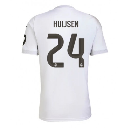 Echipament fotbal Real Madrid Dean Huijsen #24 Tricou Acasa 2025-26 maneca scurta Echipament fotbal Real Madrid Dean Huijsen #24 Tricou Acasa 2025-26 maneca scurta