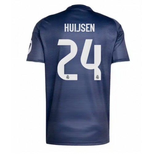 Echipament fotbal Real Madrid Dean Huijsen #24 Tricou Deplasare 2025-26 maneca scurta Echipament fotbal Real Madrid Dean Huijsen #24 Tricou Deplasare 2025-26 maneca scurta