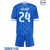 Echipament fotbal Real Madrid Dean Huijsen #24 Tricou Treilea 2025-26 pentru copii maneca scurta (+ Pantaloni scurti)