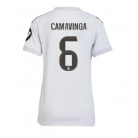 Echipament fotbal Real Madrid Eduardo Camavinga #6 Tricou Acasa 2025-26 pentru femei maneca scurta