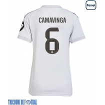 Echipament fotbal Real Madrid Eduardo Camavinga #6 Tricou Acasa 2025-26 pentru femei maneca scurta