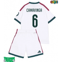 Echipament fotbal Real Madrid Eduardo Camavinga #6 Tricou Acasa 2026-27 pentru copii maneca scurta (+ Pantaloni scurti)
