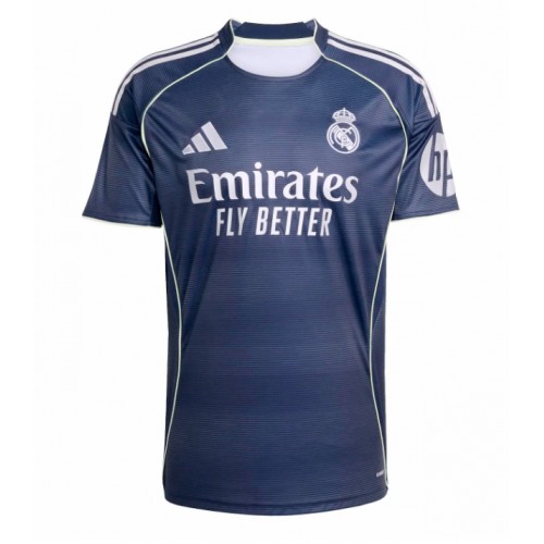 Echipament fotbal Real Madrid Eduardo Camavinga #6 Tricou Deplasare 2025-26 maneca scurta Echipament fotbal Real Madrid Eduardo Camavinga #6 Tricou Deplasare 2025-26 maneca scurta