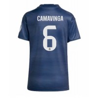 Echipament fotbal Real Madrid Eduardo Camavinga #6 Tricou Deplasare 2025-26 pentru femei maneca scurta